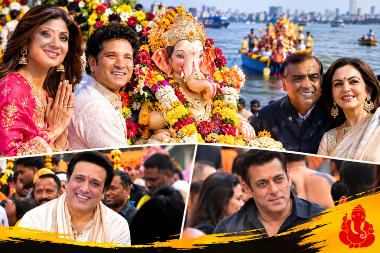 गणपति बप्पा मोरया: शिल्पा शेट्टी से अंबानी परिवार तक सितारों ने धूमधाम से किया विसर्जन, सलमान-गोविंदा भी आए नजर