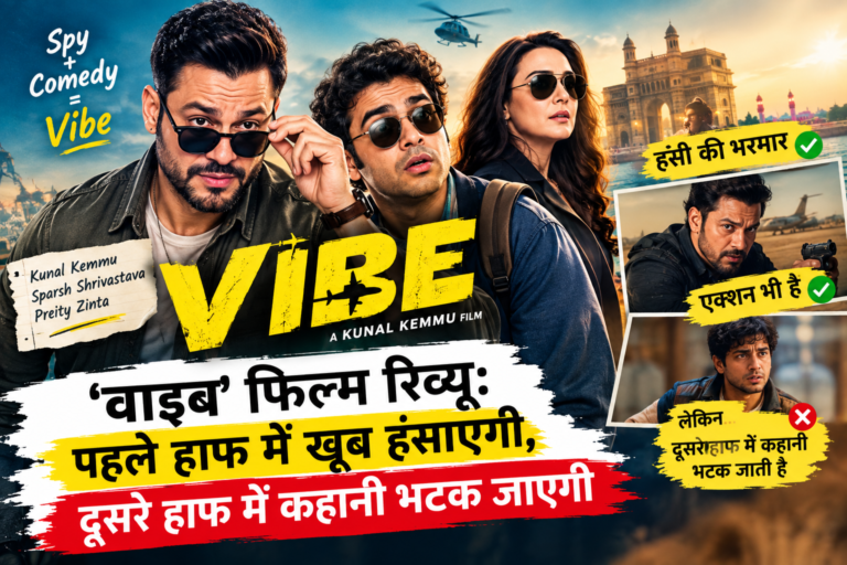 ‘वाइब’ फिल्म रिव्यू: पहले हाफ में खूब हंसाएगी, दूसरे हाफ में कहानी भटक जाएगी