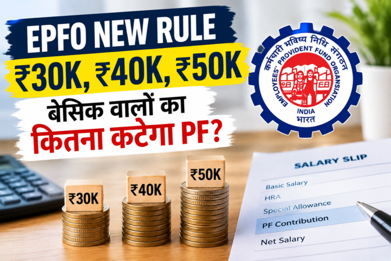 EPFO New Rule 2026: ₹30 हजार, ₹40 हजार और ₹50 हजार बेसिक वालों का कितना कटेगा PF?
