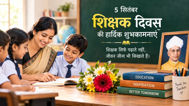 शिक्षक दिवस 2026: शिक्षक सिर्फ पढ़ाते नहीं, भविष्य की नींव भी तैयार करते हैं
