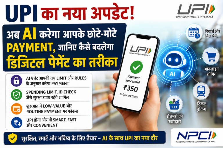 UPI का नया बड़ा अपडेट! अब AI कर सकता है आपके छोटे-मोटे Payment, जानिए कैसे बदलेगा डिजिटल पेमेंट का तरीका