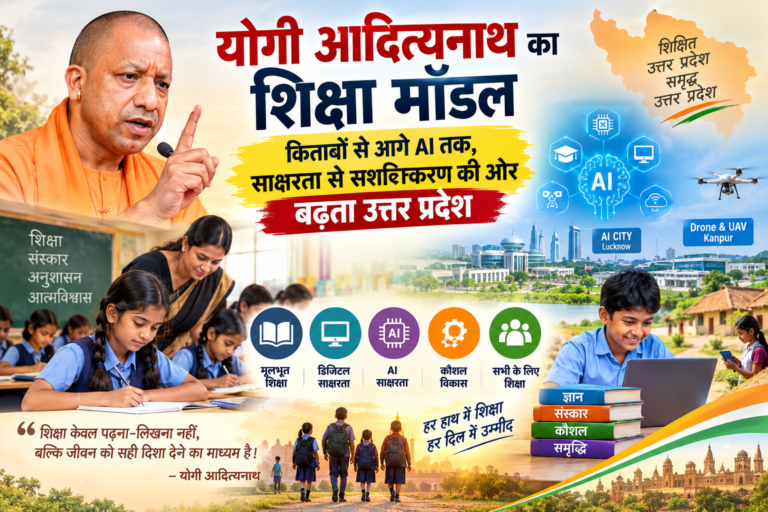 योगी आदित्यनाथ का शिक्षा मॉडल किताबों से आगे AI तक, साक्षरता से सशक्तिकरण की ओर बढ़ता उत्तर प्रदेश