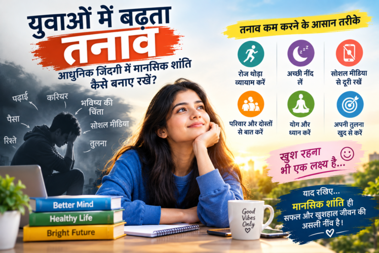 युवाओं में बढ़ता तनाव आधुनिक जिंदगी में मानसिक शांति कैसे बनाए रखें?