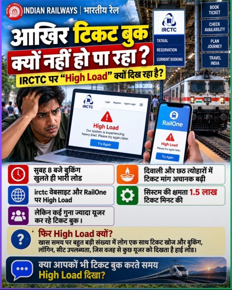 आखिर IRCTC पर टिकट बुक क्यों नहीं हो पा रहा? जानिए क्या है असली वजह, इन कारणों से अटक सकती है बुकिंग