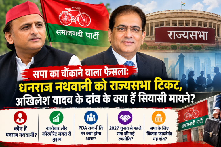 सपा का चौंकाने वाला फैसला: धनराज नथवानी को राज्यसभा टिकट, अखिलेश यादव के दांव के क्या हैं सियासी मायने?