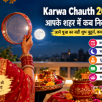 Karwa Chauth 2026 पूजा, चांद निकलने का समय और व्रत कथा
