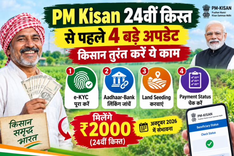 PM Kisan 24वीं किस्त से पहले 4 बड़े अपडेट, किसान तुरंत करें ये काम