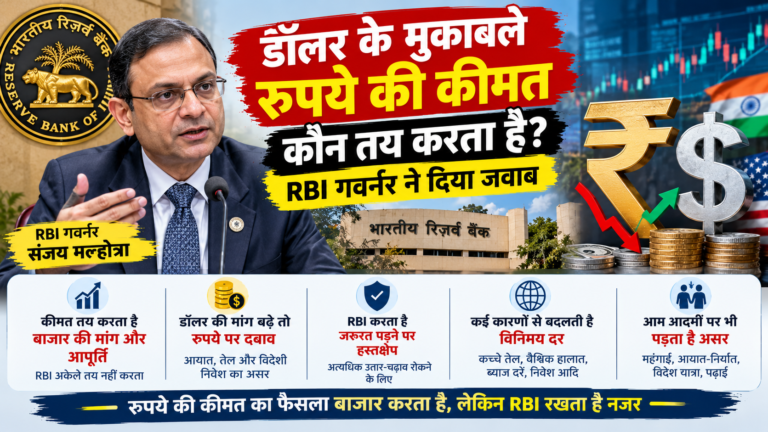 डॉलर के मुकाबले रुपये की कीमत कौन तय करता है? RBI गवर्नर संजय मल्होत्रा ने बताया पूरा गणित