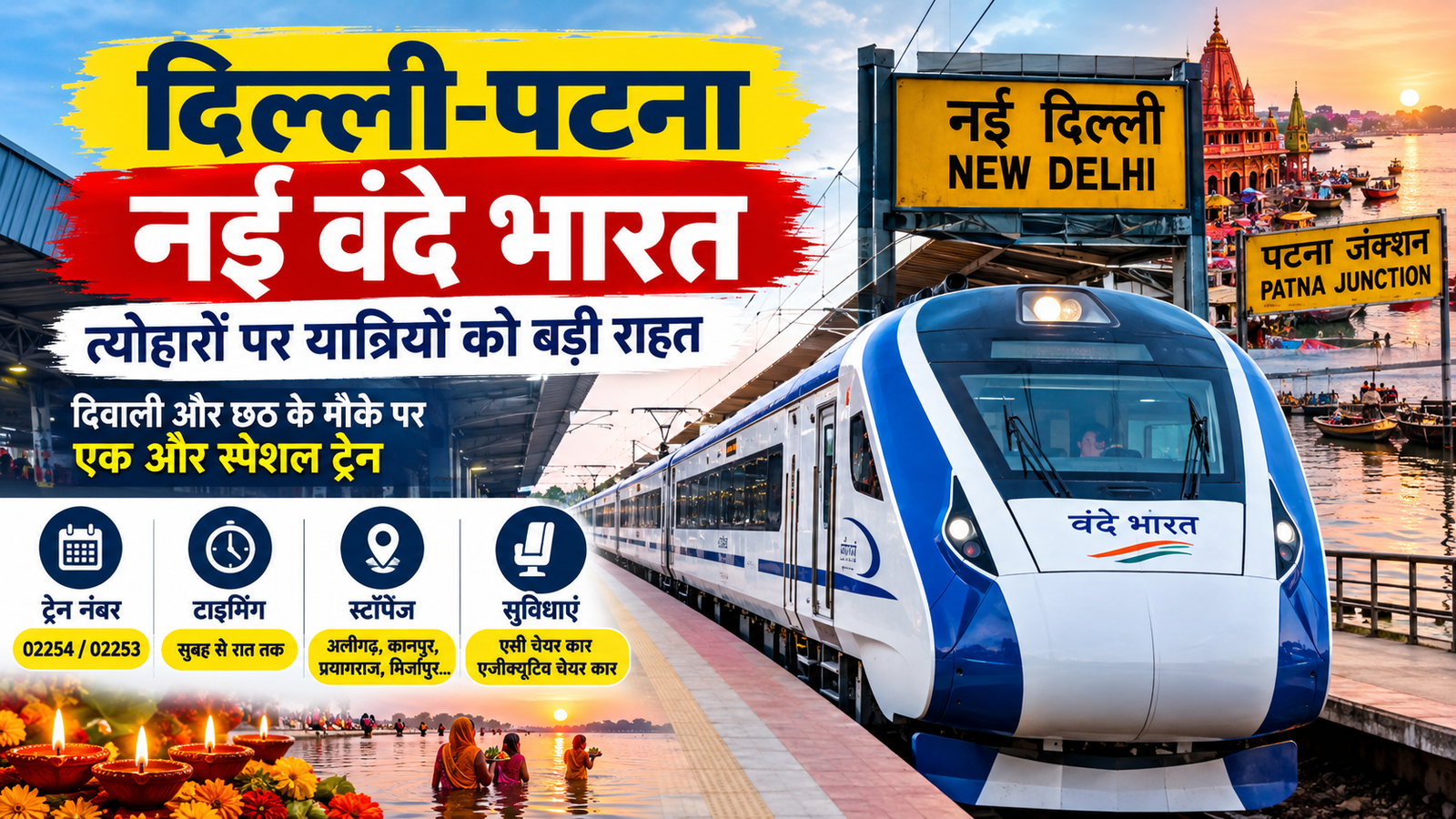 Delhi Patna Vande Bharat Special Train 2026