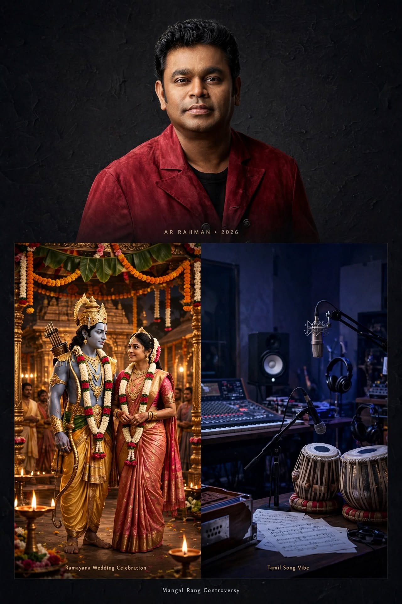 AR Rahman Ramayana Mangal Rang song controversy Enna Solla Pogirai